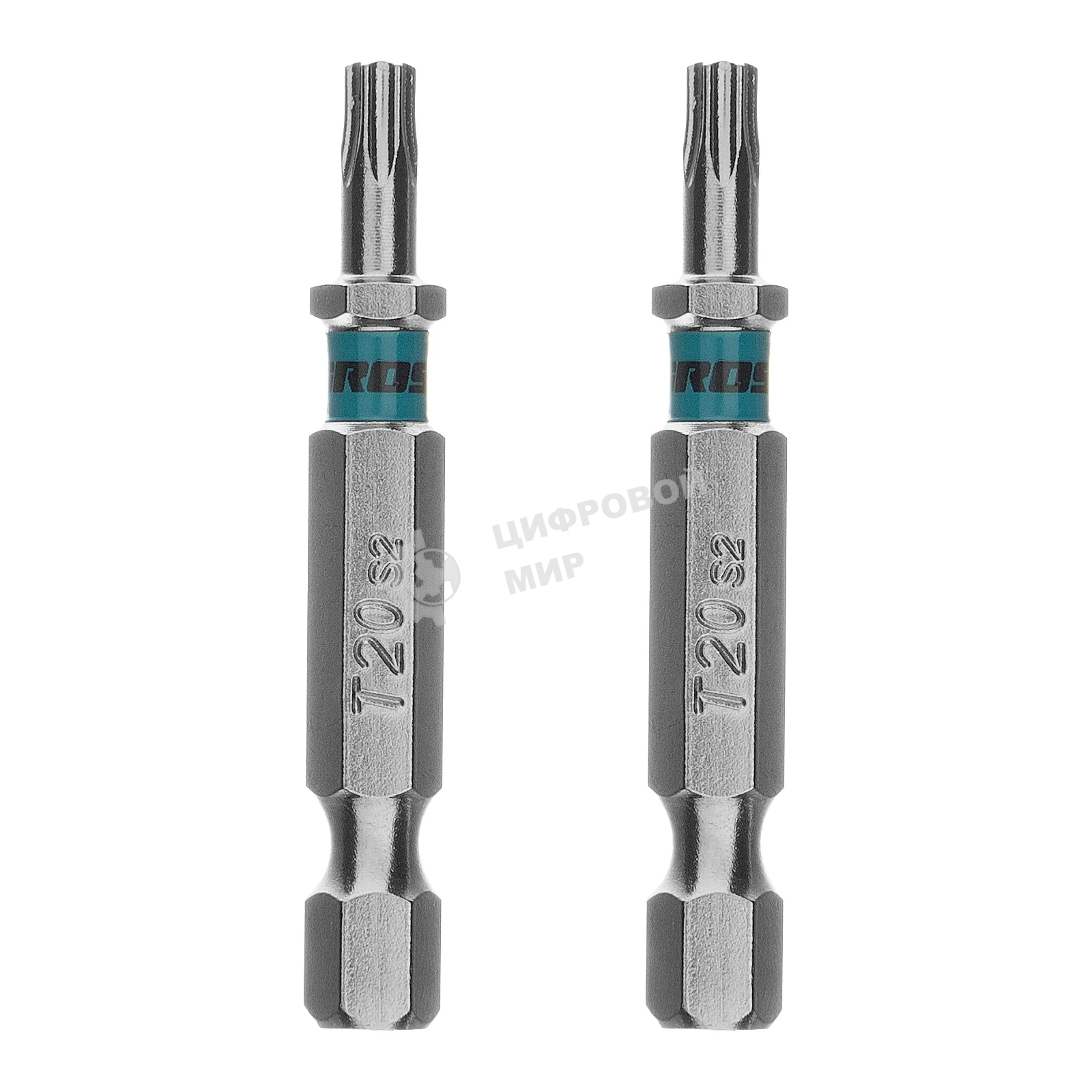 Бита Gross Torx 20х50 мм, сталь S2, шестигр., 2 шт.