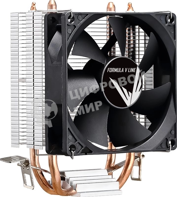 Устройство охлаждения (кулер) Aerocool Formula Ice Boid 2PSDB черный 90мм алюминий+медь 2100rpm 34db 4-pin 90W 135мм