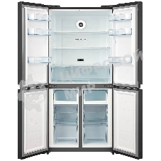 Холодильник Бирюса CD 466 BG черный трехкамерный Side by Side 303/153л морозилка снизу