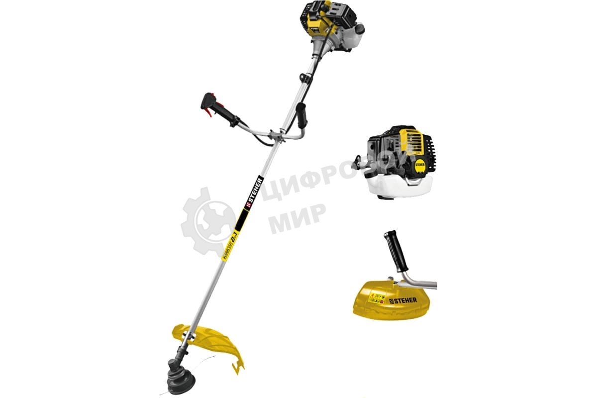 Бензокоса, 2.5 кВт/3.3 л.с., 52 см3 STEHER BT-2500