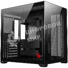 Компьютерный корпус Bloody CC-122 черный без БП ATX 10x120мм 1xUSB2.0 1xUSB3.0 audio