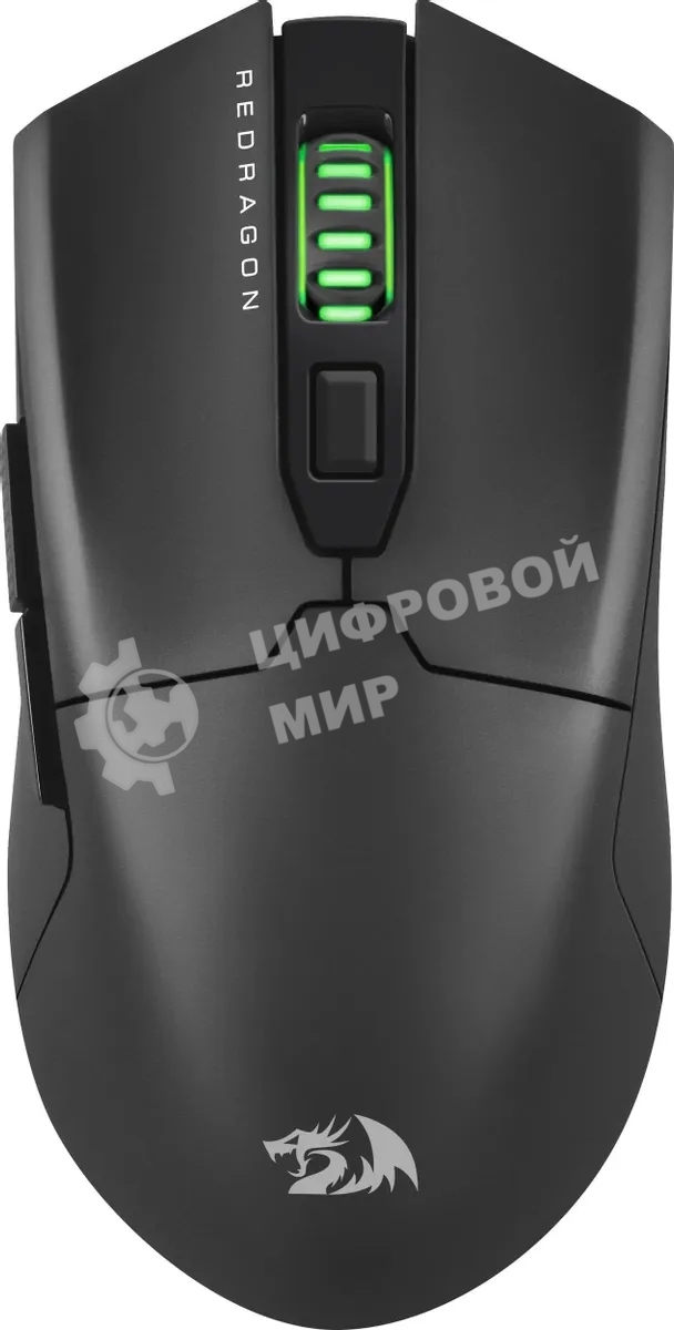 Мышь проводная игровая Redragon FYZU черная (USB, Pixart P3395, Huano, 6 кн., 26000 Dpi, RGb подсветка)