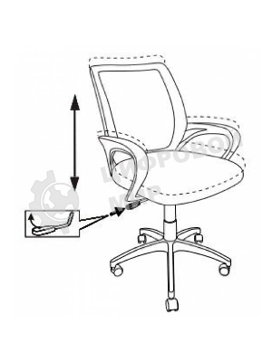 Кресло Бюрократ CH-695NLT красный/черный, сетка/ткань, 120 кг, механизм качания