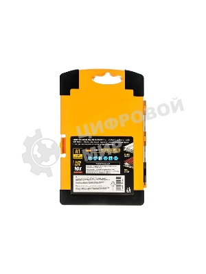 Набор сверл по металлу Denzel 1,5-6,5мм, Р6М5К8-TiN, Golden Tip, 13 шт