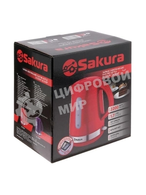Чайник электрический Sakura SA-2343R 1.7 л, красн д