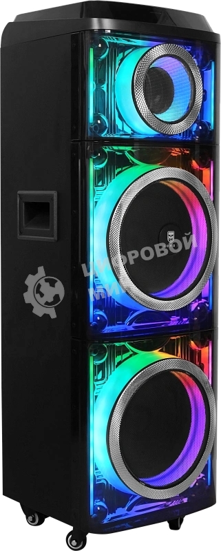 Колонка портативная Ural 203 черный 2000W 1.1 BT/3.5Jack/USB-C 15м 9000mAh