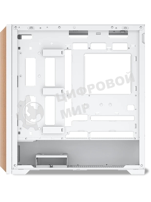 Компьютерный корпус без блока питания SAMA Z60 белый, Midi-Tower, TG, 4x140мм ARGb, 2xUSB 3.0 + 1xUSB 3.1 Type-C, E-ATX, ATX, mATX, mITX белый
