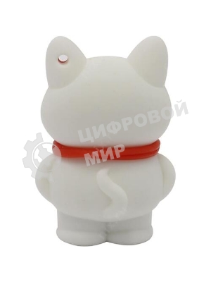 Флешка USB Smartbuy Wild Catty (SB32GbCatW), 32Gb, USB 2.0, R/W 25/15, котенок белый