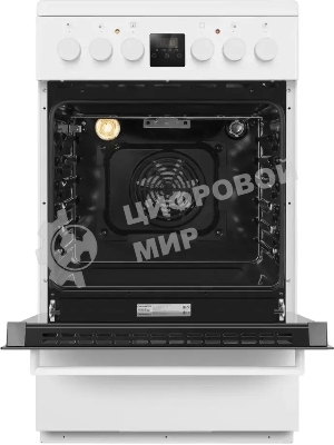Плита электрическая Maunfeld MEC57CW08TD белый, конфорок 4 шт, духовка 59 л, 50 см x 85 см x 60 см