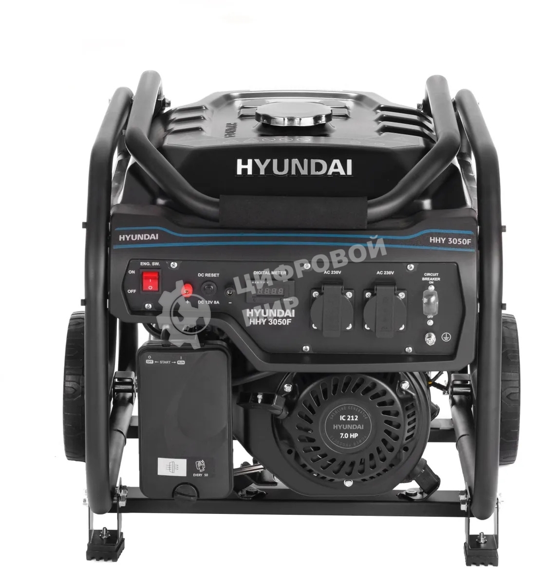 Электрогенератор бензиновый Hyundai HHY 3050F, 3.2 кВт, 69 дБ, 49 кг
