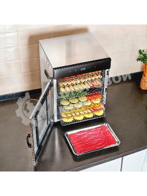 Сушка для фруктов и овощей Kitfort КТ-1967 15под. 1000Вт нержавеющая сталь