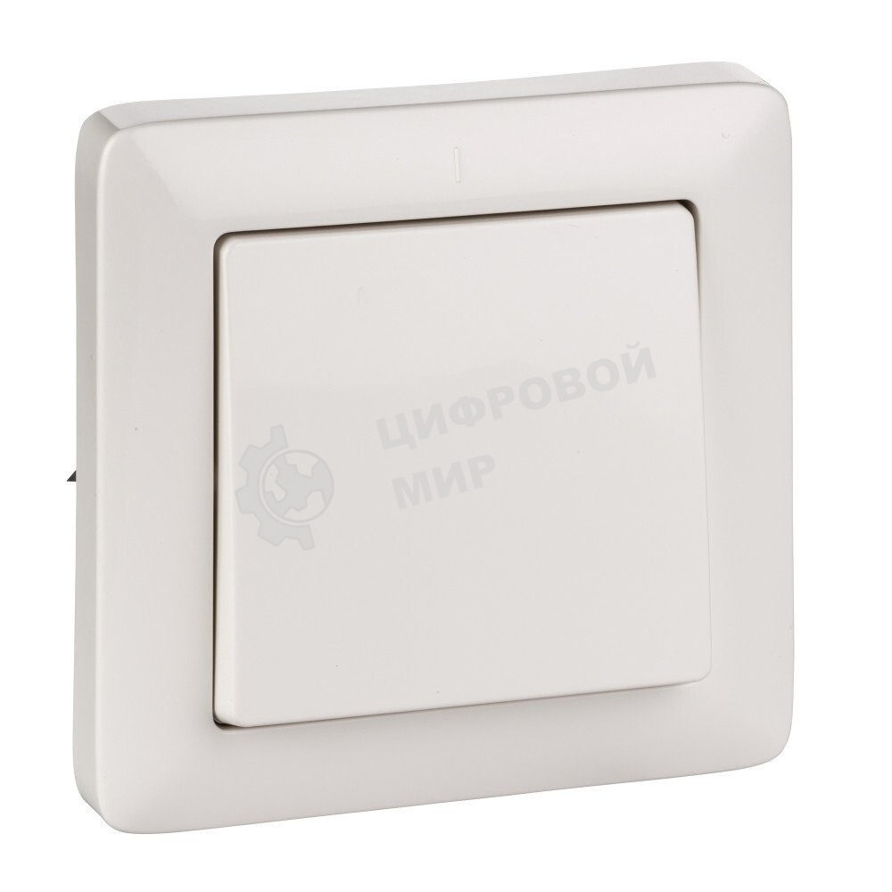 Выключатель 1-кл. СП Хит 6А IP20 белый SchE VS16-133-B