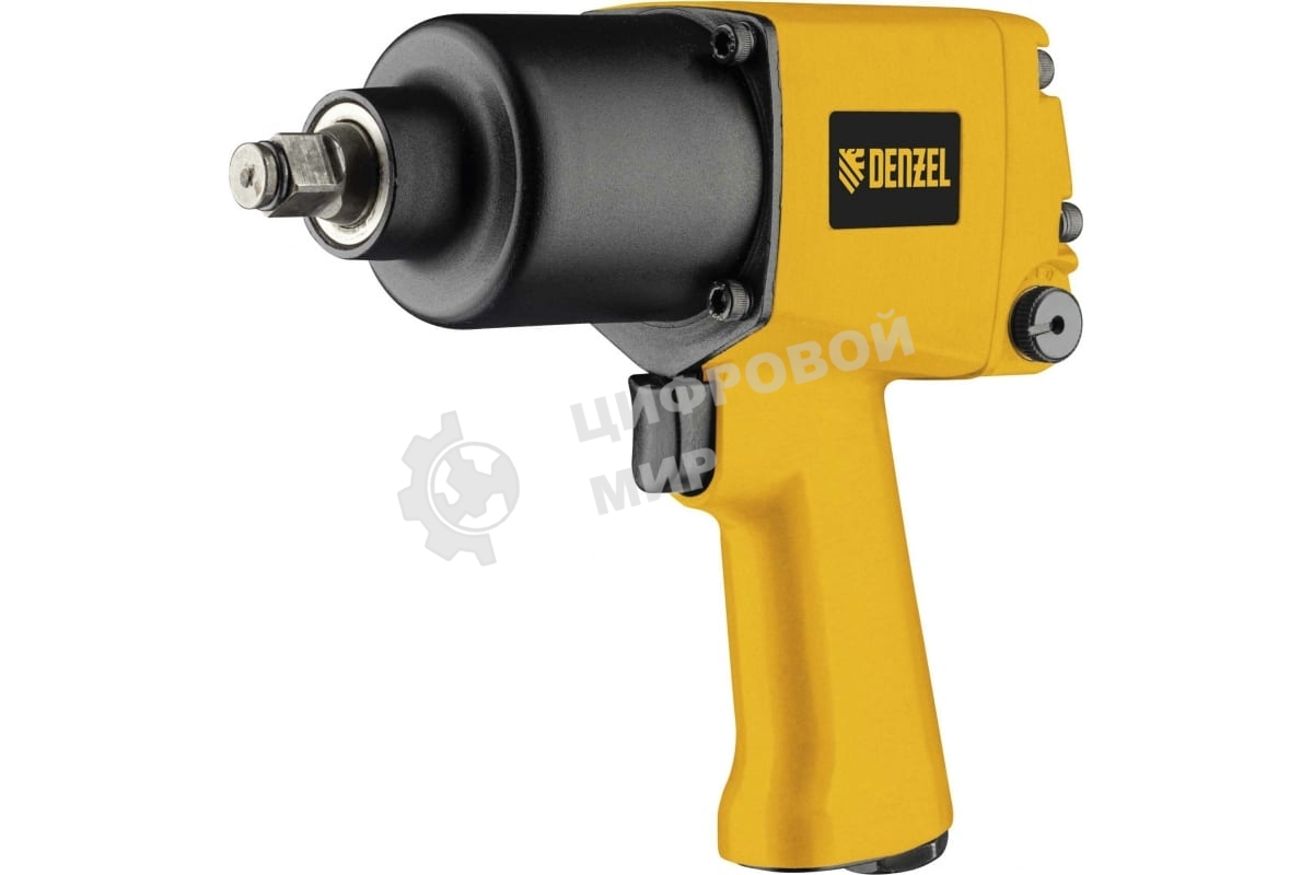 Ударный пневмогайковерт Denzel IW860+набор головок, 1/2