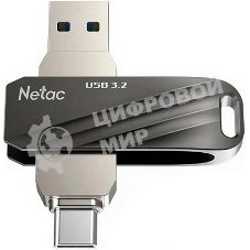 Флешка USB Netac US11 128Gb USB 3.0+TypeC Dual Flash
