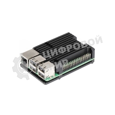 Корпус ACD черный Metal Aluminum Case for Raspberry Pi 3B/3B+