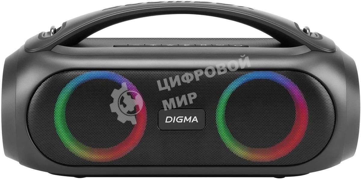 Колонка портативная Digma D-PS1530 черный/черный 50W 2.1 BT 10м 3000mAh