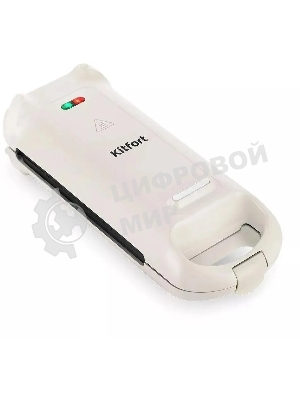 Вафельница Kitfort КТ-1690 700Вт черный/белый