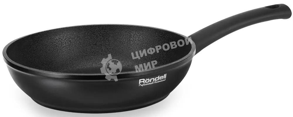Сковорода Rondell Mustang RDA-599, 28см, без крышки, черный