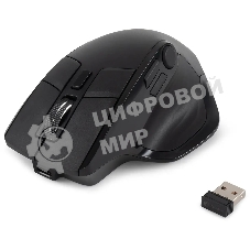 Мышь беспроводная Oklick 502MW черный, 2400 dpi, радиоканал, Bluetooth, USB, кнопки - 9