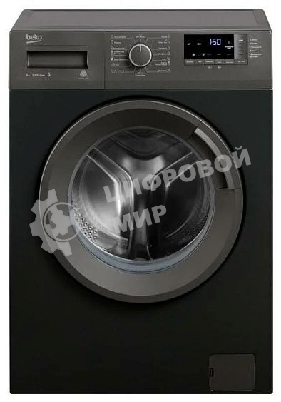 Стиральная машина Beko WRE6512BAA 7329810004 черный, загрузка фронтальная 6 кг, 1000 об/мин, класс: А