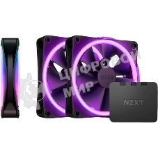 Вентилятор для корпуса Case Cooler NZXT F120 RGb DUO Triple Pack (120x120x25мм, 4-pin PWM, RGb, 48.58CFM, 29dBA, 1800RPM, белый, 3pcs)