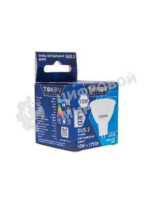 Лампа светодиодная TOKOV ELECTRIC 10Вт Soffit 6500К GU5.3 176-264В