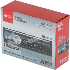 Автомагнитола ACV AVS-1719B, 1 DIN, Bluetooth, USB Type-A, AUX