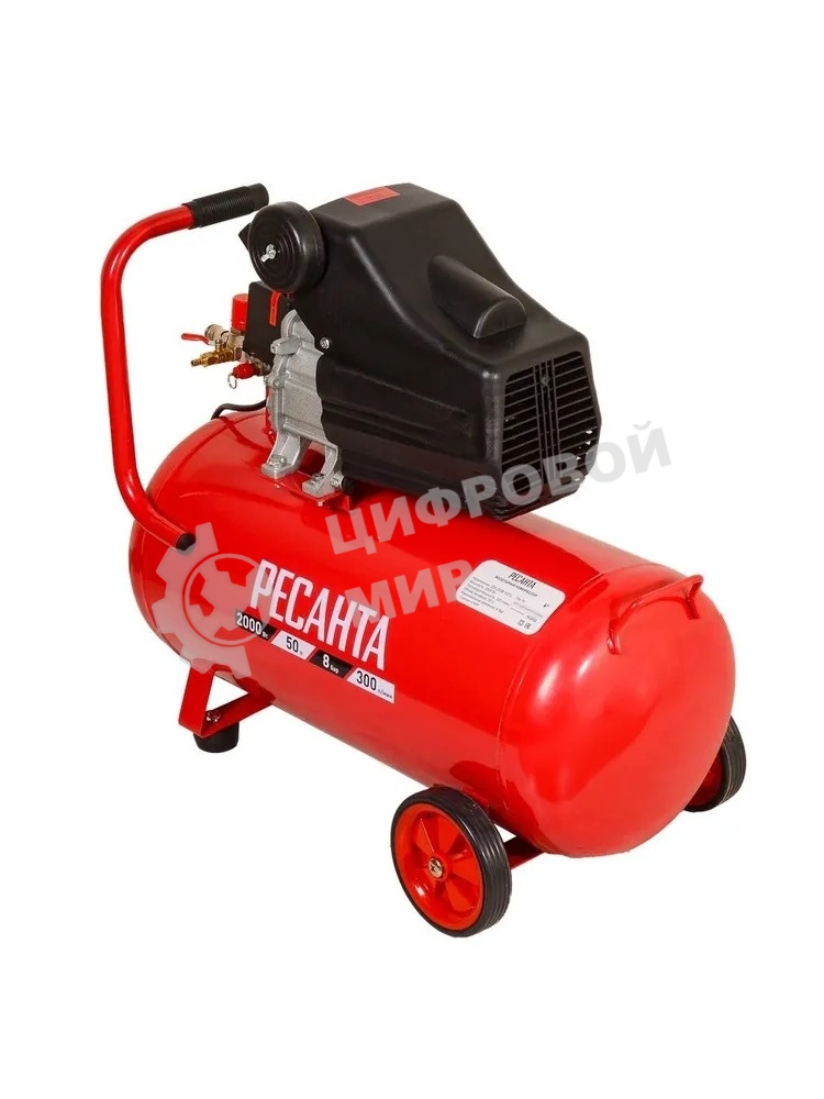 Компрессор Ресанта КП-8/50Л 900/74/7/10
