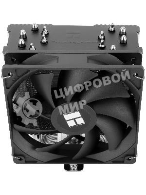 Кулер для процессора Thermalright Burst Assassin 120 SE черный/серебристый (4-pin PWM, 148мм, Al/Cu, 6x6мм, 1x120мм, 66.17CFM, 25.6dBA, 1550RPM, S: 1851/1700/1200/115X, AM5/AM4)