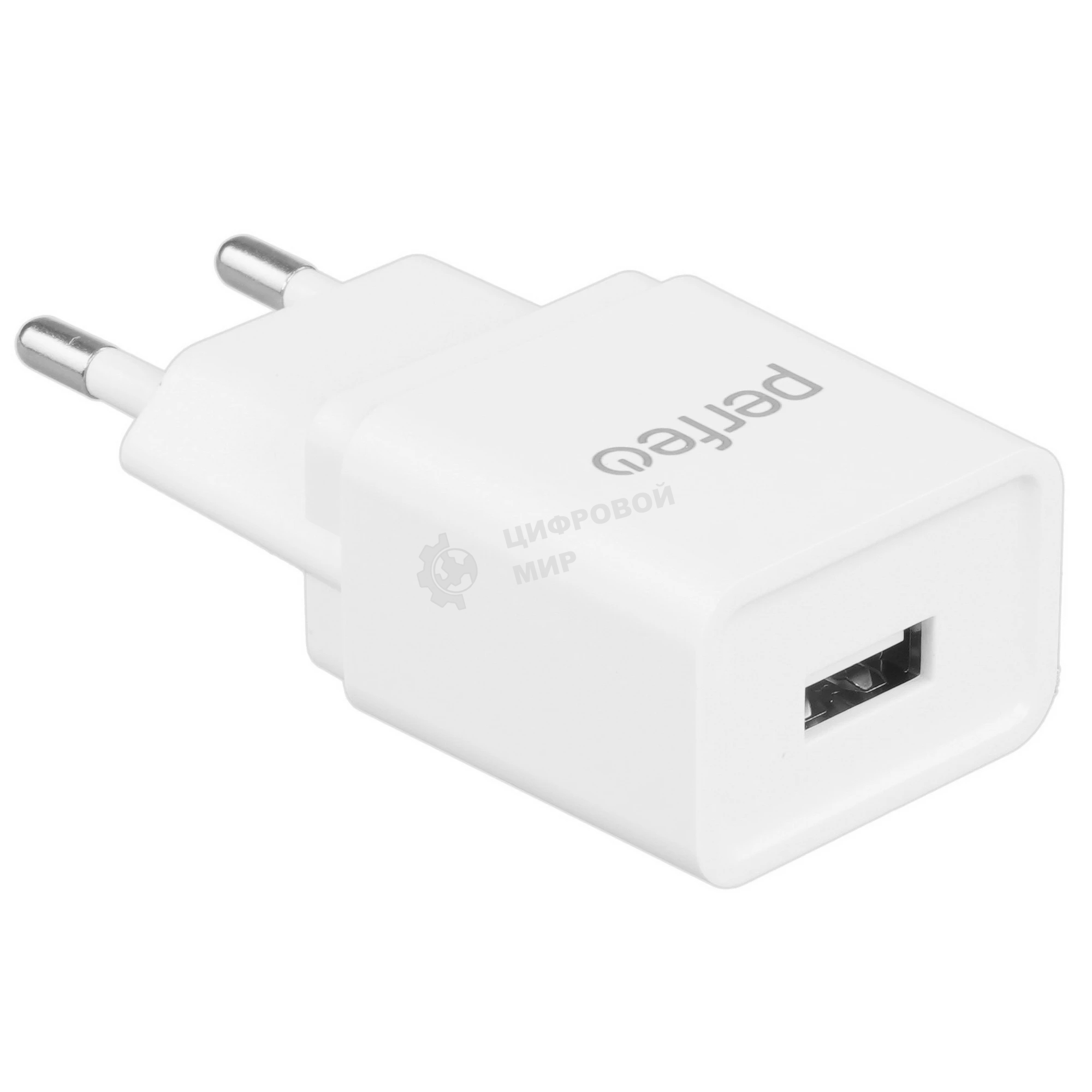 Сетевое зарядное устройство PERFEO с разъемом USB, 2А, белый (I4657)