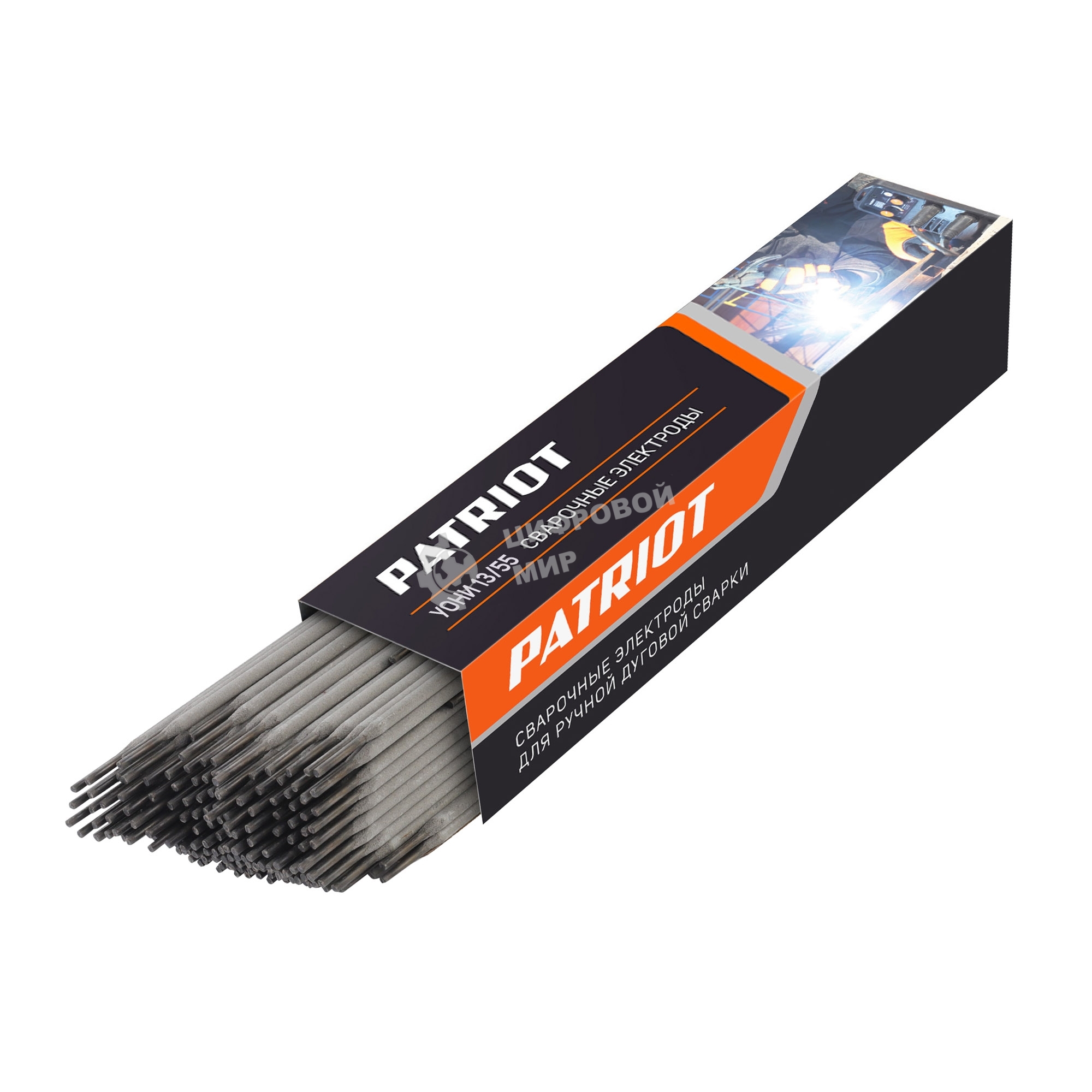 Электроды сварочные PATRIOT, марка УОНИ-13/55, диам. 3,0 мм, длина 350 мм, уп. 5 кг