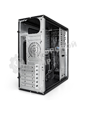 Компьютерный корпус Miditower ExeGate CP-603-UNS450 (ATX, БП UNS450 с вент. 12см, 2хUSB, аудио, черный)