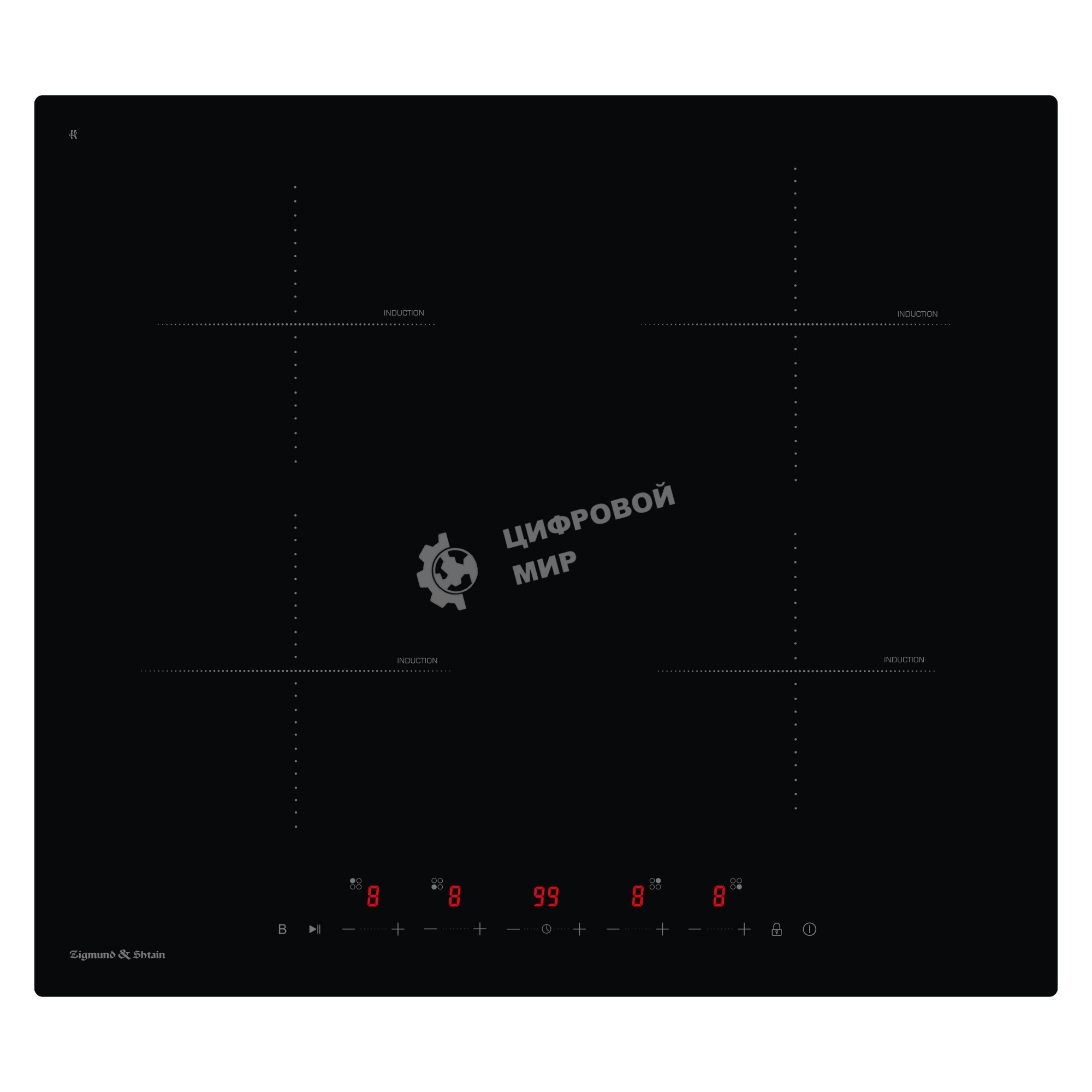 Газовая варочная панель Zigmund & Shtain CI 22.6 B