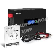 Комплект Источник бесперебойного питания EX295994RUS + батарея 40Aч EX282976RUS 2шт (инвертор, синус, для котла, PF=1, настенный) ExeGate IdealSine SR-1500.LCD.2SH  <1500VA/1500W, чистая синусоида, цветной LCD-дисплей, 2*Schuko, крепление настенное, черный> + батарея ExeGate DT 1240 (12В, 40А·ч) 2шт