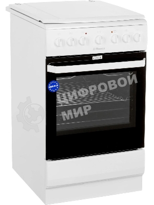 Плита электрическая Hansa FCEW54109 белый, конфорок 4 шт, духовка 65 л, 50 см x 85 см x 60 см