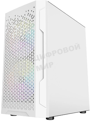 Корпус PowerCase Mistral Micro Z3W Mesh LED, Micro-Tower, белый