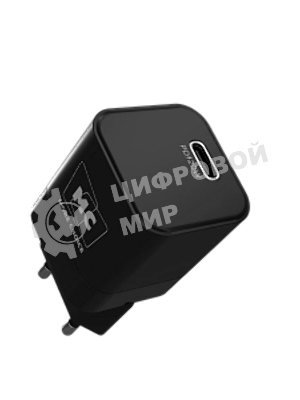 Сетевое зарядное устройство MORE CHOICE (4620202555847) NC86a 1Type-C 3.0A PD 20W для Type-C Type-C, черный