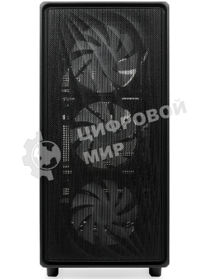Компьютерный корпус HSPD M510, Mesh Mid Tower, черный, TG, 0.5 SPCC, 4x120мм ARGB ATX, mATX, mITX 180/280/160мм 1x2.5