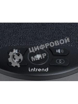Спикерфон Intrend ITSPH-W200 4 капсюля, BT+USB, эффективный радиус 3м, ANC, AEC, AGC, полнодуплексная связь, беспроводное каскадирование 2х спикерфонов, аккумулятор: время работы в режиме разговора до 12 часов. В комплекте USB-dongle