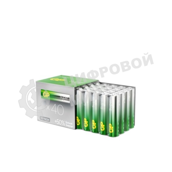 Алкалиновые батарейки GP Super Alkaline G-Tech 24А ААA - 40 шт. в пленке