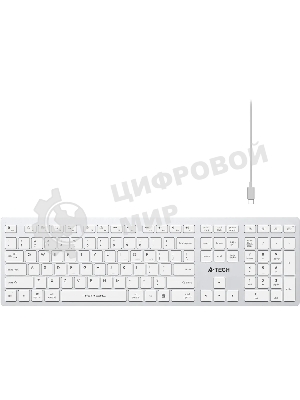 Клавиатура беспроводная A4Tech Fstyler FBX50C, USB, Bluetooth/Радиоканал, белый