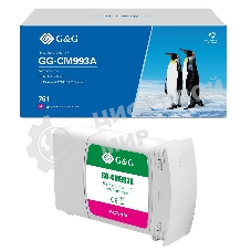 Картридж струйный G&G GG-CM993A 761 пурпурный (400 мл) для HP Designjet T7100/T7200