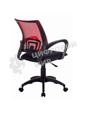 Кресло Бюрократ CH-695NLT красный/черный, сетка/ткань, 120 кг, механизм качания
