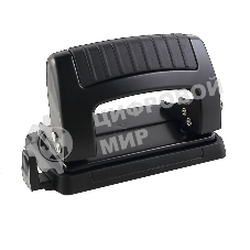 Дырокол Kw-Trio Classic Mini 09065BLACK, до 10 листов, металл черный, отверстий: 2, с линейкой