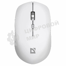 Мышь беспроводная Defender Velvet MB-406 белый, 1600 dpi, радиоканал, Bluetooth, USB, кнопки - 4