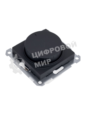 Светорегулятор поворотно-нажимной AtlasDesign 400Вт механизм карбон SE ATN001023