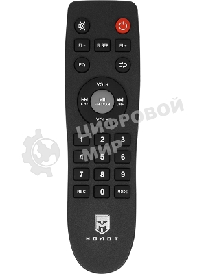 Колонка портативная Ural 203 черный 2000W 1.1 BT/3.5Jack/USB-C 15м 9000mAh