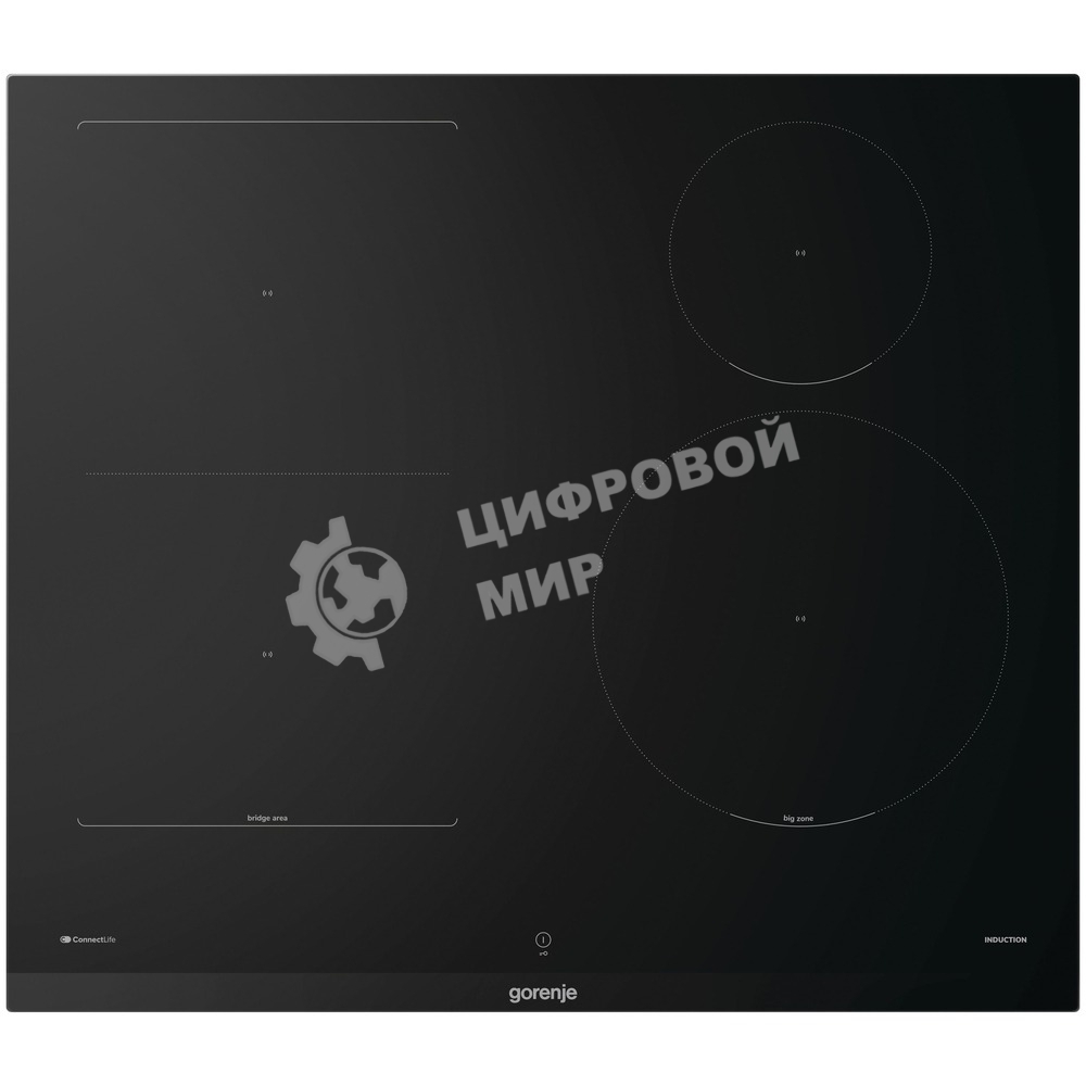 Варочная панель Gorenje, 60 см, индукция, 4 зоны нагрева, слайдерное управление, таймер, функция Bridge, функция PowerBoost, автопрограммы, автоопределение посуды, StableHeat, защита от детей, черный