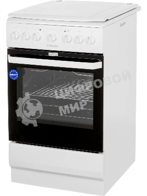 Плита электрическая Hansa FCEW54109 белый, конфорок 4 шт, духовка 65 л, 50 см x 85 см x 60 см