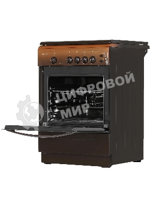 Плита газовая Gefest ПГ 1200 С6 К43 коричневый, конфорок 4 шт, духовка 63 л, 60 см x 85 см x 60 см